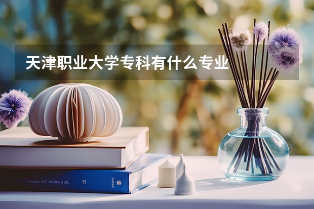 天津职业大学专科有什么专业