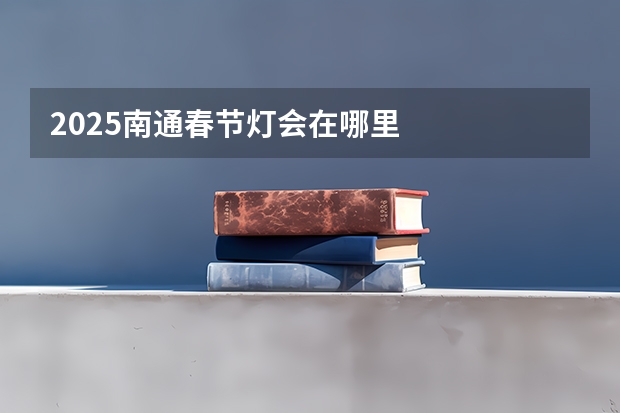 2025南通春节灯会在哪里