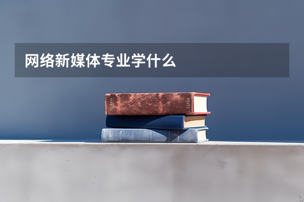 网络新媒体专业学什么