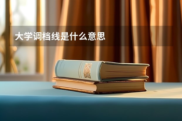 大学调档线是什么意思