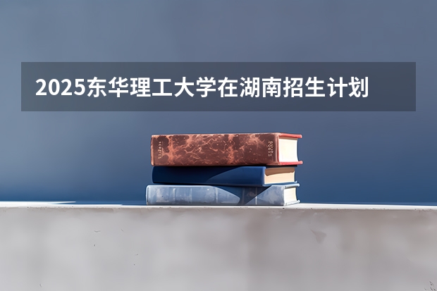 2025东华理工大学在湖南招生计划与2024年招生计划对比