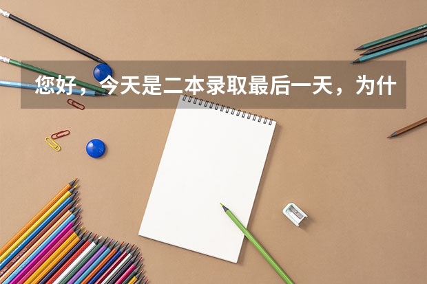 您好，今天是二本录取最后一天，为什么档案状态一直是已投档