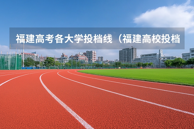 福建高考各大学投档线（福建高校投档线）