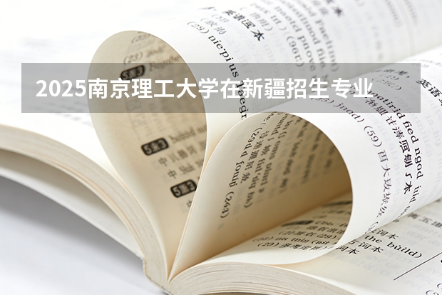 2025南京理工大学在新疆招生专业有哪些 ？（2026参考）